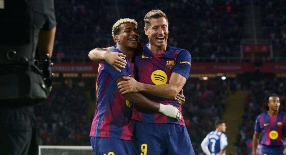 足坛风云骤变！巴萨豪取四连胜领跑西甲，米兰意外落败罗马遭逆转